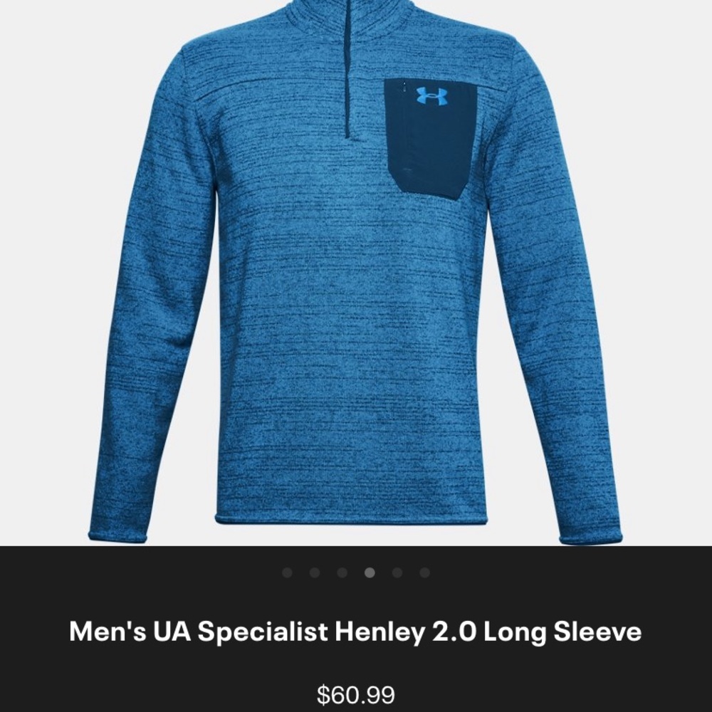 Men’s Under Armour Specialist Henley 2.0 NWOT